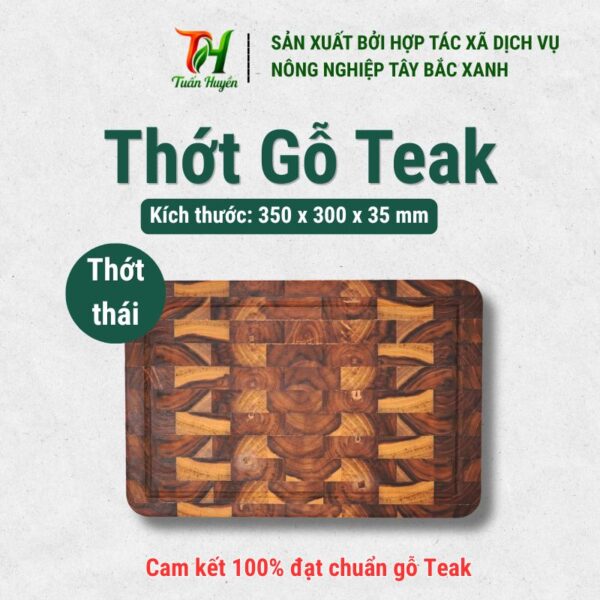 Thớt gỗ Teak cao cấp - Bảo hành 3 tháng 1 đổi 1