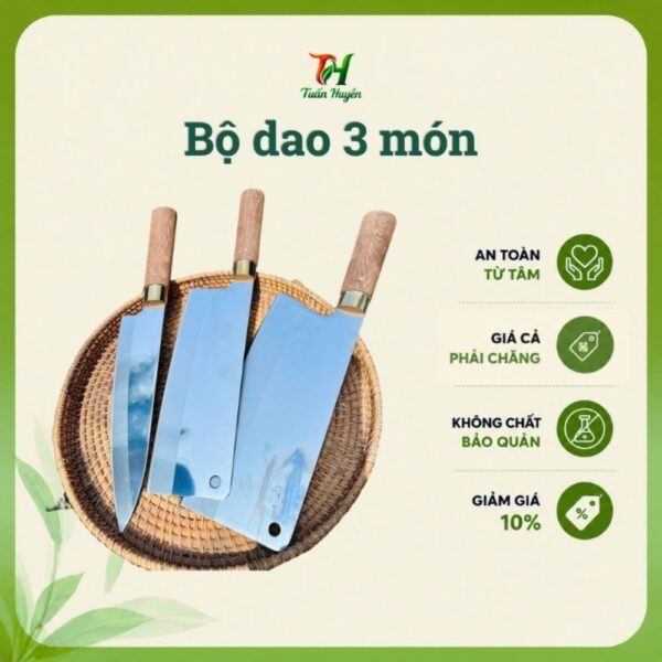 Bộ Dao Thép Không Gỉ