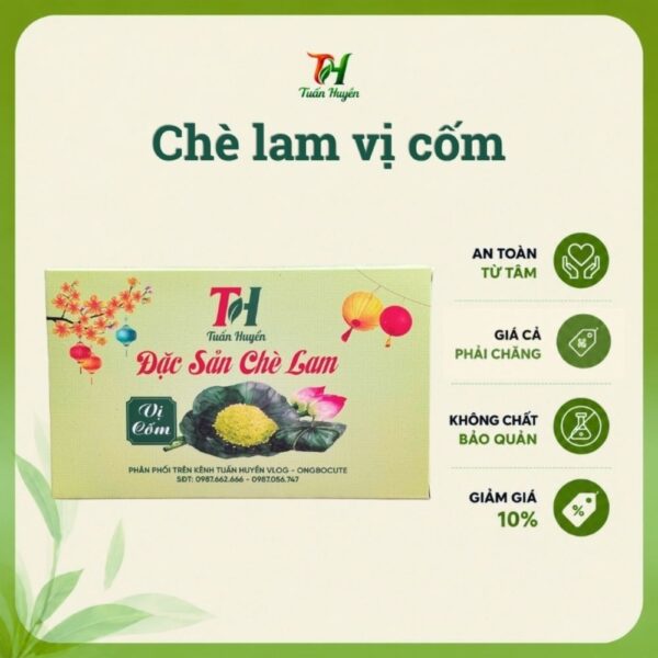 Chè Lam 3 Vị - Chè lam Cốm